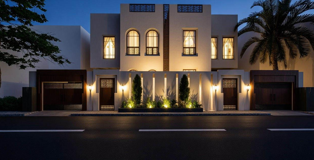 واجهة معمارية لمشروع فيلا سكنية ( 1582)