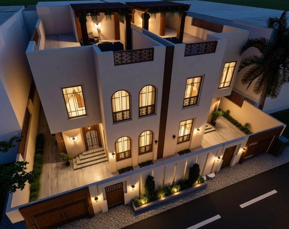 واجهة معمارية لمشروع فيلا سكنية ( 1583)